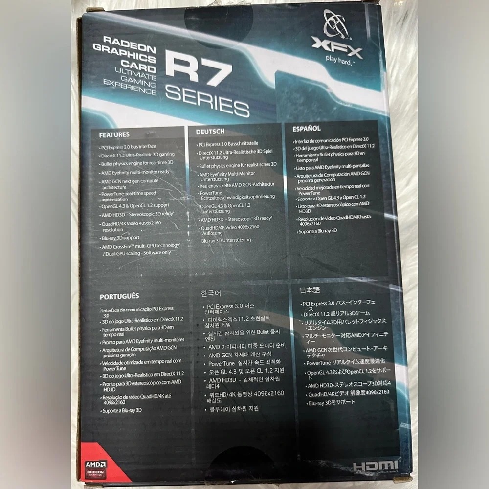 XFX Radeon R7 250 2 GB DDR3 PCI Express 3.0 Bus Interface. PLEASE SEE ALL PHOTOS